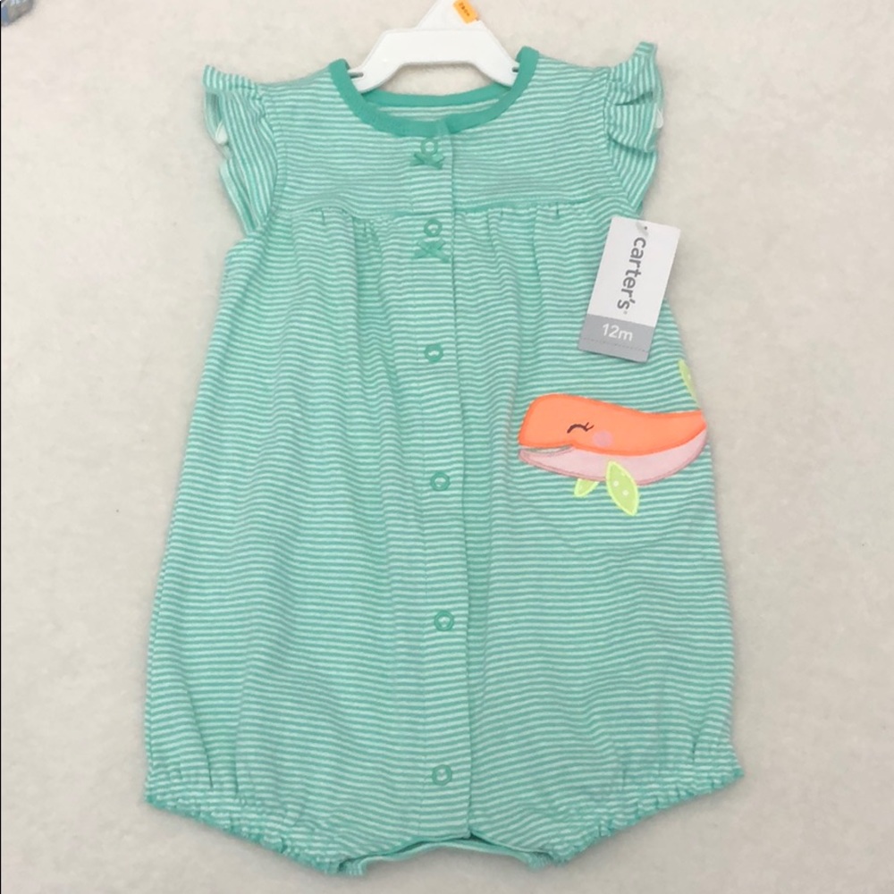 Baby girl one piece suit 💚🧡